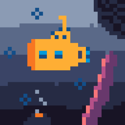 deep into the sea