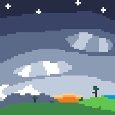 Sunset moonrise